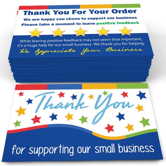 Thank You for Supporting My Small Business Cards - Picture 1 of 1